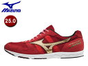 mizuno/ミズノ U1GD1810-52 ウエーブクルーズ JAPAN エキスパートシューズ 【25.0】 （:レッド×ゴールド）