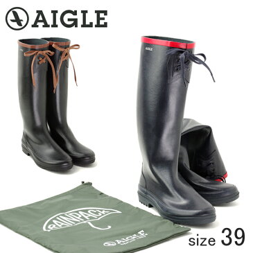 【nightsale】 AIGLE/エーグル ★★★折り畳める ラバーレインブーツ MISS MARION/ミスマリオン (NOIR AMBRE/サイズ39：24.5cm) ≪正規品≫