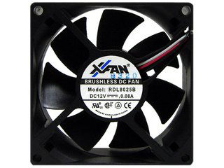 XINRUILIAN（X-FAN） 80mm極超低速ファン 1200rpm 80X80X25mm RDL8025BX(12NMB)