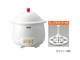 ZOJIRUSHI/象印 EG-HA06-WB マイコン温泉たまご器 エッグDoDoDo(ホワイト)