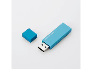 ELECOM エレコム USB2.0 キャップ式USBメモリ 16GB ブルー MF-MSU2B16GBU