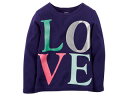 carters カーターズ 【在庫処分】 12M　ロングTシャツ　ネイビー LOVE　235G01712