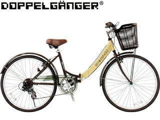 【送料無料】Doppelganger/ドッペルギャンガー 601 ESPASO 26インチ 折り畳み婦人自転車(ママチャリ) 【送料代引き手数料無料】
