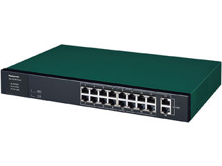 パナソニックES 18ポート PoE給電スイッチングハブ GA-AS16TPoE+ PN25168