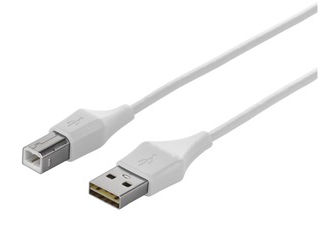 バッファロー どっちもUSB2.0ケーブル (A to B) 2m ホワイト BSUABDU220WHA