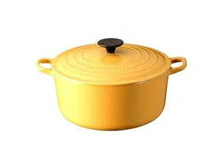LE CREUSET/ル・クルーゼ 〔ホーロー鍋-〕 AKK-43224 ココット・ロンド(22cm)/サフランイエロー 【nabe17】 LE CREUSET/ル・クルーゼ 〔ホーロー鍋-〕 AKK-43224 ココット・ロンド(22cm)/サフランイエロー 【nabe17】