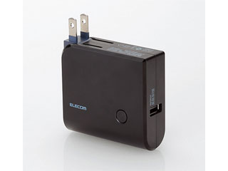 ELECOM/쥳 ХХåƥ꡼ACη/3200mAh/2A/֥å DE-MB1L-3220BK 