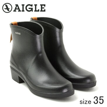 【nightsale】 ≪正規品≫ AIGLE/エーグル ★★★【納期未定】ショートラバーブーツ MISS JULIETTE BOTTILLON (NOIR/サイズ35：22.5cm) アンクル丈 レインブーツ ノワール/ブラック