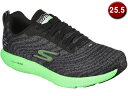 SKECHERS/スケッチャーズ GO RUN 7+ 25.5cm (BLACK/LIME) SKJ-220200-BKLM