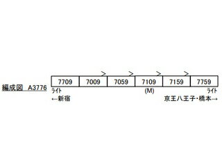 Microace マイクロエース 京王7000系 新塗装 VVVF 7709F 6両セット A3776