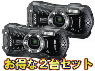 RICOH/リコー RICOH WG-50（ブラック）×2台セット【wg50set】 【当店在庫限り！早い者勝ち！】