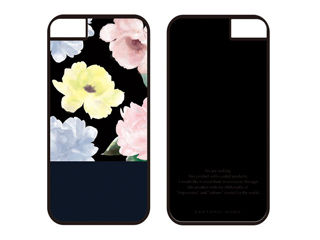 collaborn iPhone8/7/6用ケース colorful flower-BLK SM-BKI7S-004