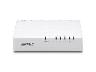 BUFFALO バッファロー 10/100Mbps対応 スイッチングハブ マグネット無/プラスチック/電源外付 5ポート ..