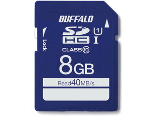 BUFFALO obt@[ SDHC[J[h 8GB Class10/NX10 UHS-IiClass1jΉ RSDC-008GU1S