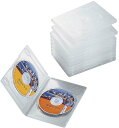 ELECOM エレコム DVDトールケース (2枚収納タイプ) 10枚セット クリア CCD-DVD06CR