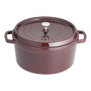 staub ストウブ ピコ・ココット丸 28cm グレナディン 40509-362 プロユース(業務用)として販売されている国内正規販売ルートの商品です。家庭用に付属されている生涯保証書(シリアルナンバー)は付属されておりません。予めご了承ください。