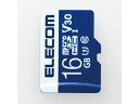 ELECOM GR f[^microSDHCJ[h UHS-I U3 V30 16GB MF-MS016GU13V3R