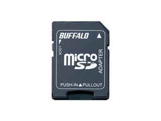 BUFFALO バッファロー microSDカード→SDカード変換アダプター BSCRMSDA