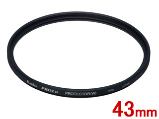 KENKO ケンコー 43S PRO1D プロテクター (W)　黒枠　43mm