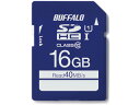 BUFFALO バッファロー SDHCメモリーカード 16GB Class10/クラス10 UHS-I（Class1）対応 RSDC-016GU1S