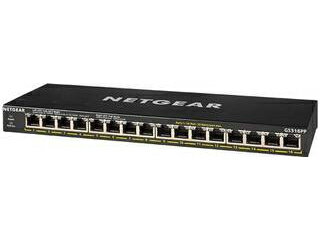 NETGAER ネットギア・インターナショナル PoE+対応(183W) ギガビット16ポート アンマネージスイッチ 3年保証 GS316PP-100AJS 単品購入のみ可(同一商品であれば複数購入可) クレジットカード決済 代金引換決済のみ