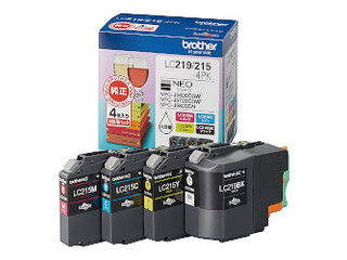brother ֥饶  󥯥ȥḁ̊ 4ѥå LC219/215-4PK