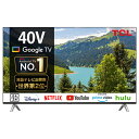 【5年間延長保証込】TCL 40S5402 40V型 Smart対応フルハイビジョン液晶テレビ tcltokka 取引先倉庫からの出荷のため【単品購入のみ】【クレジット決済・代引のみ】 【配送時間指定不可】