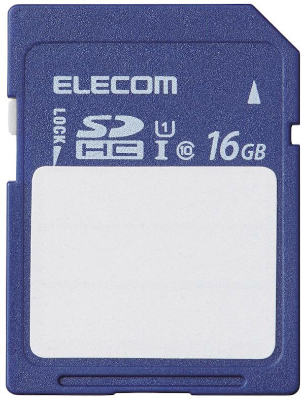 ELECOM GR SDHCJ[h ۑe P[Xt UHS-I 80MB/s 16GB MF-FS016GU11C