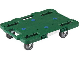 TRUSCO トラスコ中山 ルートバン 370X500 4輪自在 緑 MPB-500J-GN