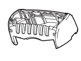 Panasonic パナソニック メンズシェーバー用外刃フレーム(赤用) ESST2NR0007
