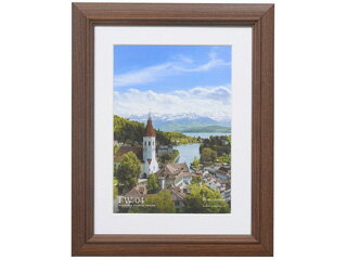 HAKUBA ハクバ FW-4-BR2L(ブラウン)　木製額縁 FW-04 2Lサイズ スタンド付