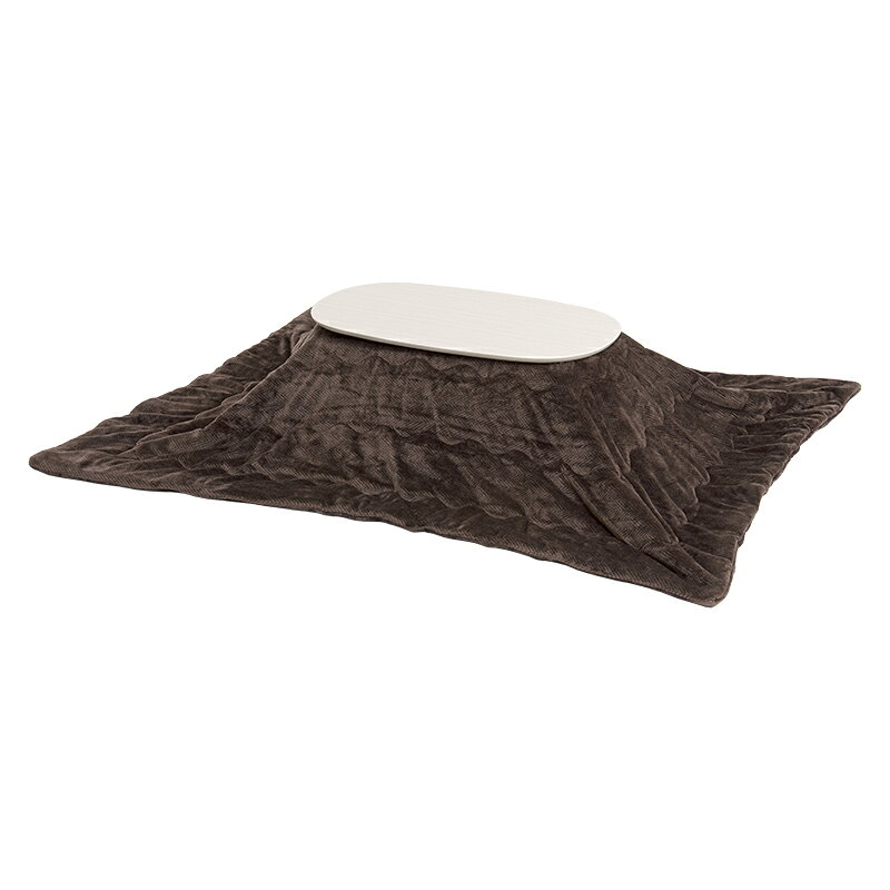 萩原 ハギハラ こたつ ホワイトウォッシュ＋うす掛け布団(ブラウン) 2点セット カルミナ950WS+ビケ950B..