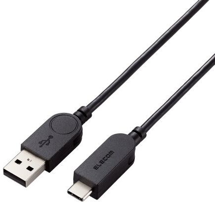 ELECOM 쥳 USB-A to USB Type-C֥/󥰥ͥ/90ٲž/1.2m/֥å MPA-ACSW12BK