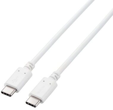 ELECOM エレコム USB Type-C to USB Type-Cケーブル/スタンダード/USB PD対応/100W/1.5m/ホワイト MPA-CC5P15WH ELECOM エレコム USB Type-C to USB Type-Cケーブル/スタンダード/USB PD対応/100W/1.5m/ホワイト MPA-CC5P15WH