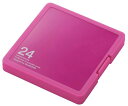 ELECOM エレコム メモリカードケース/インデックス台紙付き/SD12枚+microSD12枚収納/ピンク CMC-SDCPP24PN(2)
