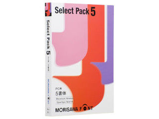 発売日：2014/9/26Select Packは、豊富なモリサワフォントの中からライセンス数に応じて使いたい書体が自由にセレクトできるパッケージです。　Select Packは、豊富なモリサワフォントのラインナップの中からライセンス数に応じて使いたい書体が自由にセレクトできるパッケージです。Select Pack選択可能書体：明朝体／ゴシック体／丸ゴシック体／デザイン書体／装飾書体／筆書体／新聞書体／UD書体／学参書体Select Packは、豊富なモリサワフォントの中からライセンス数に応じて使いたい書体が自由にセレクトできるパッケージです。「Select Pack 5」は和文ラインナップの中から、5書体を選択することができます。「Select Pack」では、1ウエイトを1書体として数えます。また、文字セットが異なっても1書体として数えます。 商品情報 CPUWindows：Pentium IIIプロセッサ以降、Mac：インテルプロセッサ/PowerPCプロセッサOSWindows/Mac ※詳細はメーカーHP参照メモリ512MB(Win Vista以降は1GB以上、64bit版は2GB以上推奨)空きHDD1書体：0.3-15MB供給メディアライセンス対応機種インターネット接続環境必須 M019452　