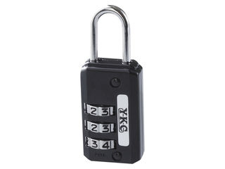 YKC/吉野金物 フリーダイヤル錠 22mm ブラック 120-22-B