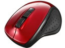 BUFFALO バッファロー 5ボタン Bluetooth5.0 BlueLED マウス レッド BSMBB300RD
