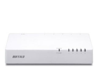 BUFFALO バッファロー 10/100Mbps対応 スイッチングハブ プラスチック筐体/電源内蔵 5ポート LSW4-TX-5NP/WHD ホワイト