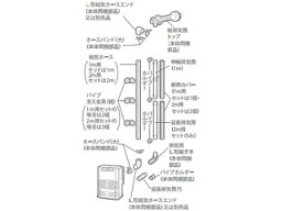 TOYOTOMI/トヨトミ FFP-68-4040 延長給排気筒セット 1m用セット 11180442