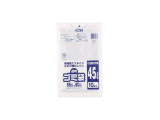 Watanabe ワタナベ工業 透明ゴミ袋(再生原料タイプ)45L (10枚入) U-45