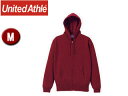 United Athle/ユナイテッドアスレ 10.0オンス T/Cスウェット フルジップパーカ(裏起毛)アダルト 【M】 (バーガンディ)