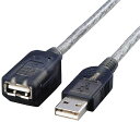 ELECOM エレコム マグネット内蔵USB延長ケーブル 2.0m USB-EAM2GT(2)