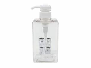 ECHO エコー金属 PETポンプボトル 角型 クリア 600ml ECHO エコー金属 PETポンプボトル 角型 クリア 600ml