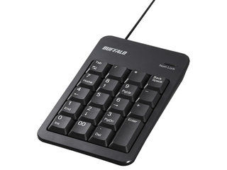 BUFFALO バッファロー 有線テンキーボード Tabキー付き ブラック BSTK100BKZ BUFFALO バッファロー 有線テンキーボード Tabキー付き ブラック BSTK100BKZ