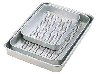 AKAO アカオアルミ アルマイト　穴明大型バット／クィーン