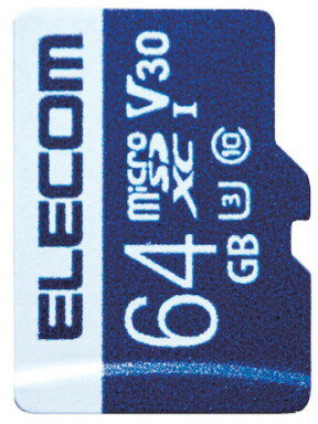 ELECOM エレコム データ復旧microSDXCカード UHS-I U3 V30 64GB MF-MS064GU13V3R ELECOM エレコム データ復旧microSDXCカード UHS-I U3 V30 64GB MF-MS064GU13V3R