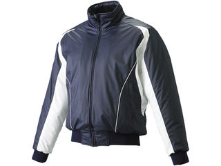 SSK エスエスケイ BWG1002-7010W 蓄熱グラウンドコート・フロントフルZIP・中綿 【M】 （ネイビー×ホワ..