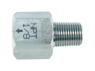 ASOH アソー ステンレス製 変換内外ソケット 外M6(P1.0)×内PT1/8 NF-8611