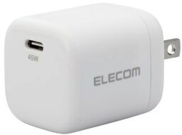 ELECOM エレコム AC充電器/USB充電器/USB PD認証/45W/USB-C1ポート/スイングプラグ/ホワイト MPA-ACCP29WH